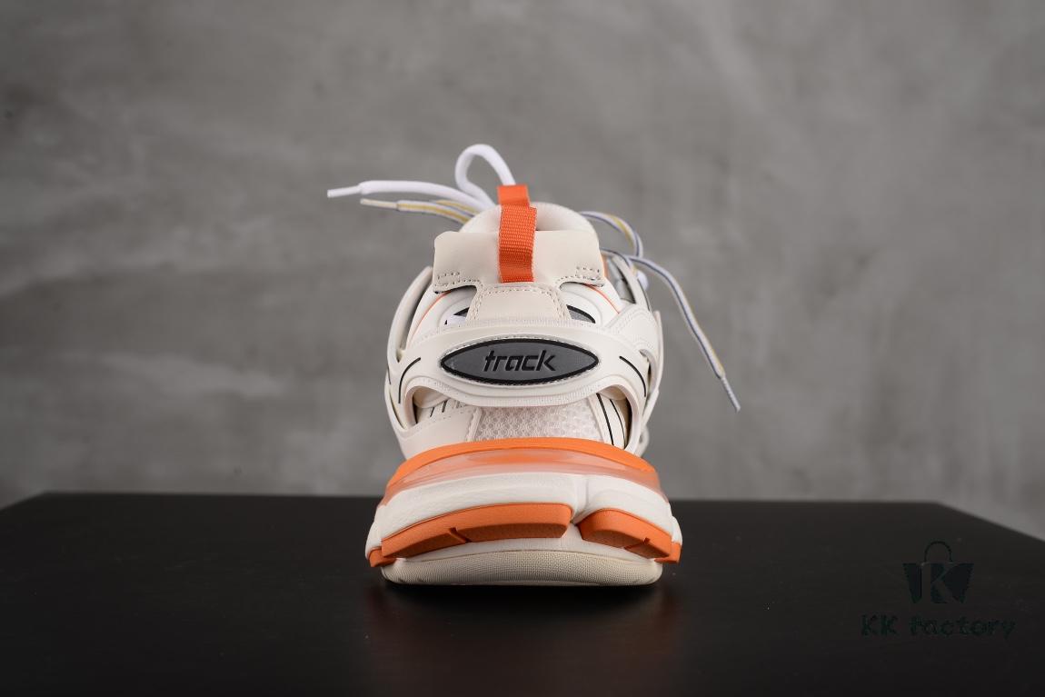 6930e89f6e68136f4d9b2ea4 Newly Released Paris Factory Original Upper Balenciaga Track 3rd Generation Series White Orange