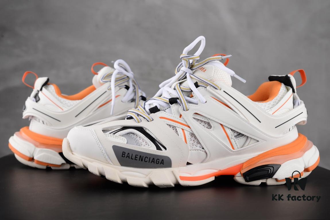 6930e89f6e68136f4d9b2ea5 Newly Released Paris Factory Original Upper Balenciaga Track 3rd Generation Series White Orange