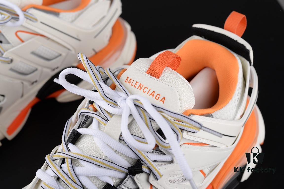 6930e8a06e68136f4d9b2ea8 Newly Released Paris Factory Original Upper Balenciaga Track 3rd Generation Series White Orange