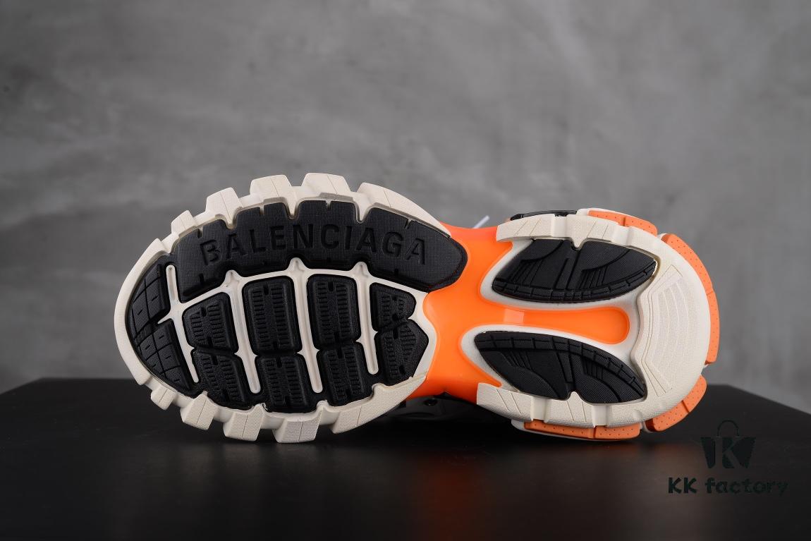 6930e8a16e68136f4d9b2ea9 Newly Released Paris Factory Original Upper Balenciaga Track 3rd Generation Series White Orange