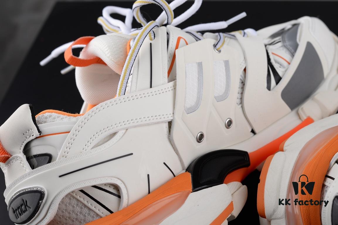 6930e8a96e68136f4d9b2eb3 Newly Released Paris Factory Original Upper Balenciaga Track 3rd Generation Series White Orange