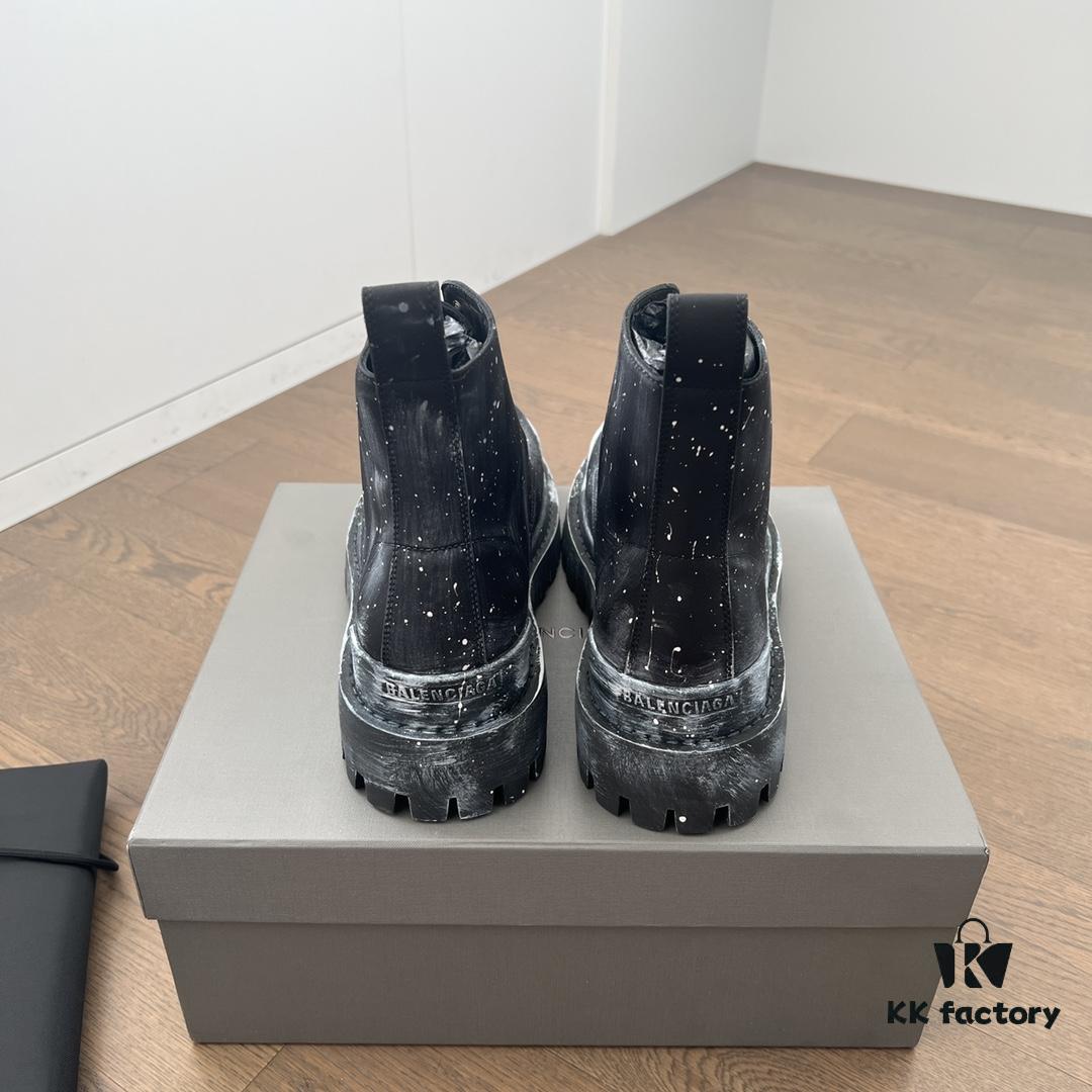 Balenciaga Strike Martin Boots in Asphalt Color