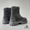 6930e8c66e68136f4d9b2ee5 Balenciaga Strike 20mm Distressed Cotton Canvas Lace-Up Black Ankle Boots