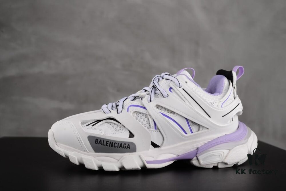 6930e8d36e68136f4d9b2efa Newly Released Paris-made Balenciaga Track 3 Series White and Purple - Premium Quality, Correct Leather Edge and Shoe Shape