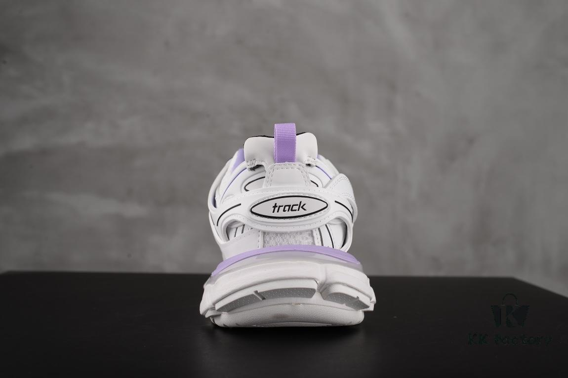 6930e8d56e68136f4d9b2efe Newly Released Paris-made Balenciaga Track 3 Series White and Purple - Premium Quality, Correct Leather Edge and Shoe Shape