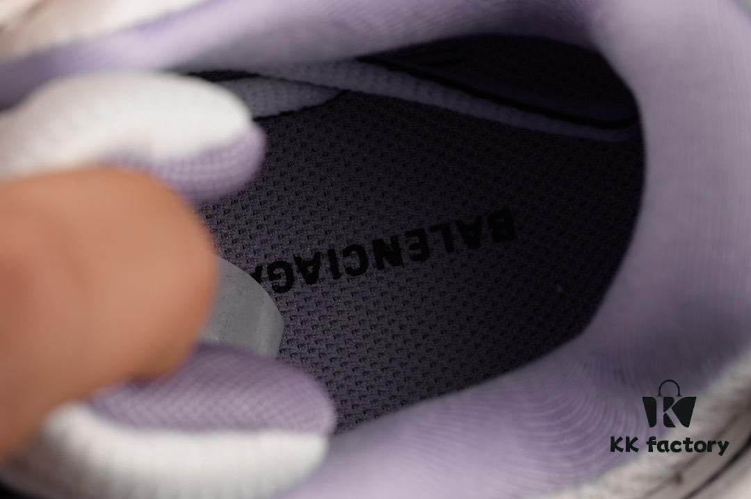 6930e8d86e68136f4d9b2f01 Newly Released Paris-made Balenciaga Track 3 Series White and Purple - Premium Quality, Correct Leather Edge and Shoe Shape