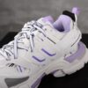 6930e8d86e68136f4d9b2f02 Newly Released Paris-made Balenciaga Track 3 Series White and Purple - Premium Quality, Correct Leather Edge and Shoe Shape