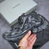 6930e8e46e68136f4d9b2f11 KITH x BALENCIAGA Runner Sneaker Low-Top Retro Running Shoes 'Deconstructed Black and White Logo'