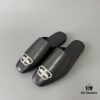 Balenciaga Cozy Flat Slip-on Fashion Sandals in Imported Calfskin