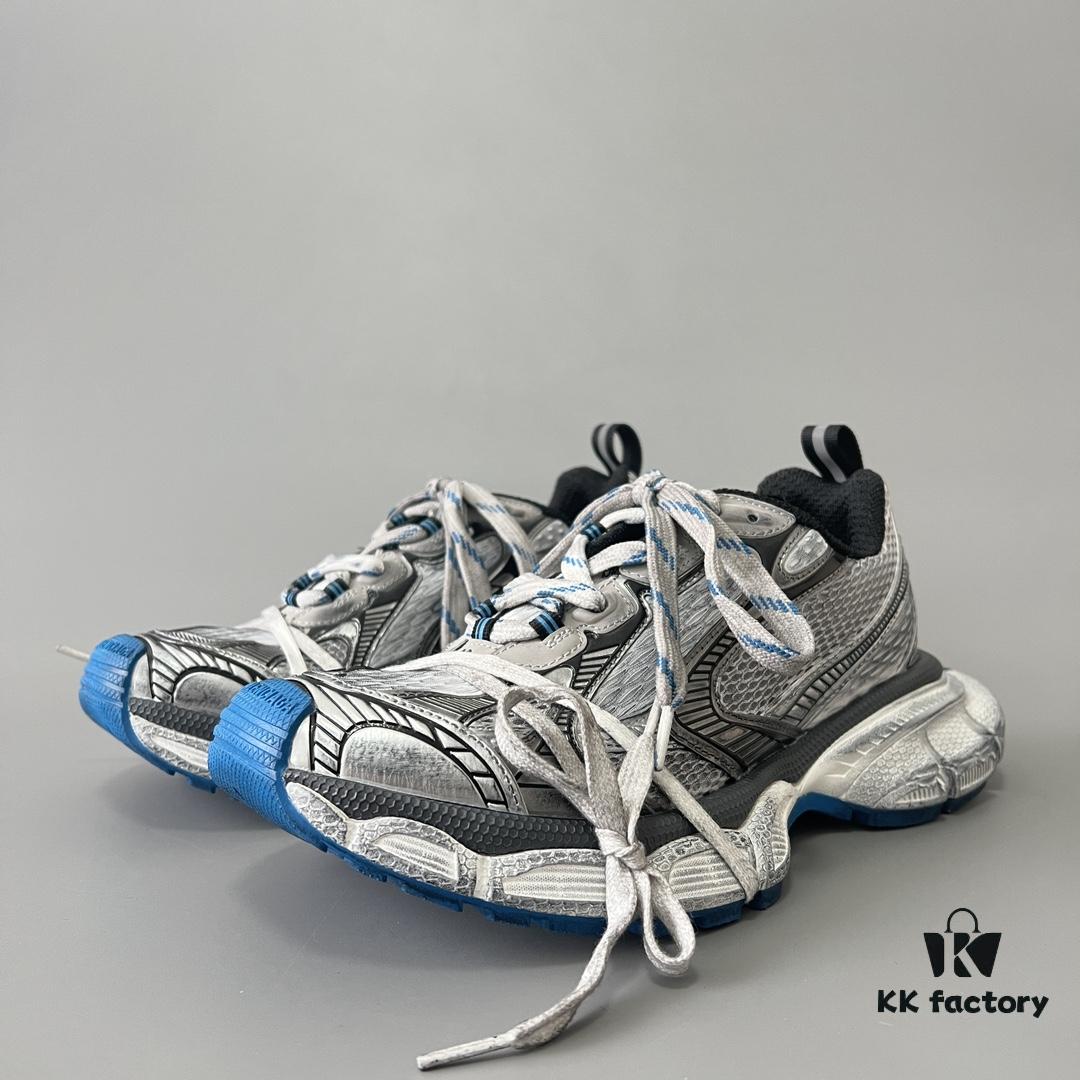 6930e8fe6e68136f4d9b2f3a Balenciaga 3XL Mesh Lace-Up Distressed Low-Top Dad Shoes in Silver Blue