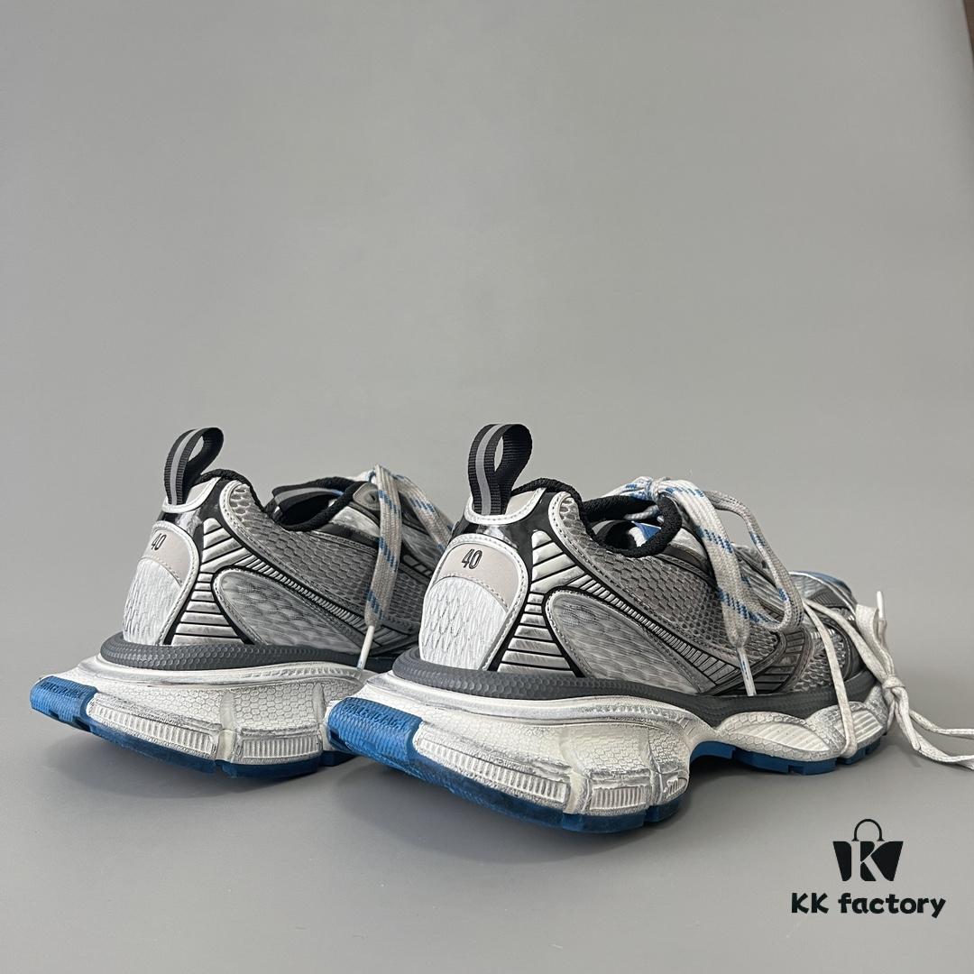 6930e9006e68136f4d9b2f3d Balenciaga 3XL Mesh Lace-Up Distressed Low-Top Dad Shoes in Silver Blue