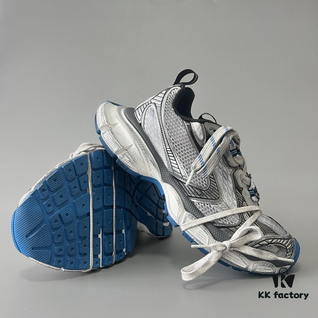 6930e9046e68136f4d9b2f3f Balenciaga 3XL Mesh Lace-Up Distressed Low-Top Dad Shoes in Silver Blue