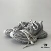 6930e9056e68136f4d9b2f43 Balenciaga 3XL Mesh Lace-Up Distressed Low-Top Dad Sneakers in Gray