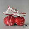 6930e9106e68136f4d9b2f51 Balenciaga 3XL Mesh Lace-Up Distressed Low-Top Dad Sneakers in White and Red