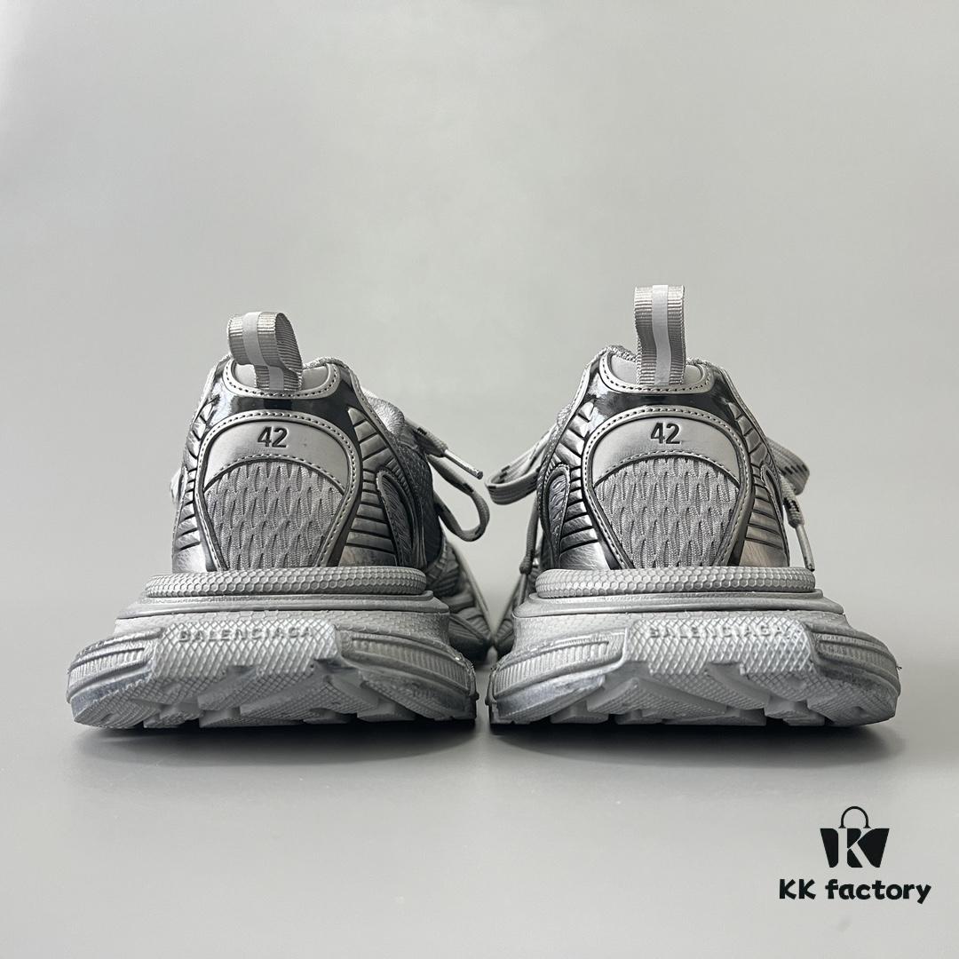 6930e9106e68136f4d9b2f53 Balenciaga 3XL Mesh Lace-Up Distressed Low-Top Dad Sneakers in Gray