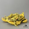 6930e9126e68136f4d9b2f56 Balenciaga 3XL Mesh Lace-Up Distressed Low-Top Dad Shoes in Yellow and Black