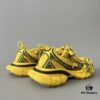 6930e9156e68136f4d9b2f59 Balenciaga 3XL Mesh Lace-Up Distressed Low-Top Dad Shoes in Yellow and Black