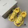 6930e91a6e68136f4d9b2f61 Balenciaga 3XL Mesh Lace-Up Distressed Low-Top Dad Shoes in Yellow and Black