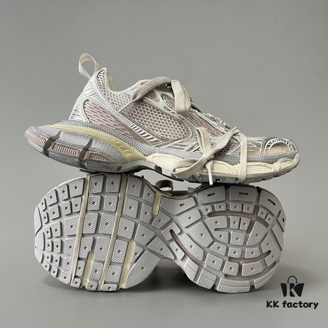 6930e91d6e68136f4d9b2f65 Balenciaga 3XL Mesh Lace-Up Distressed Low-Top Dad Sneakers in Light Beige