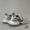 6930e9206e68136f4d9b2f6a Balenciaga 3XL Mesh Lace-up Distressed Low-top Dad Sneakers in Silver Grey