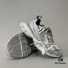 6930e9236e68136f4d9b2f6d Balenciaga 3XL Mesh Lace-up Distressed Low-top Dad Sneakers in Silver Grey