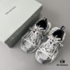 6930e9236e68136f4d9b2f70 Balenciaga 3XL Mesh Lace-up Distressed Low-top Dad Sneakers in Silver Grey