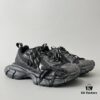 6930e9266e68136f4d9b2f72 Balenciaga Black Mesh Lace-Up Distressed Low-Top Daddy Shoes 3XL