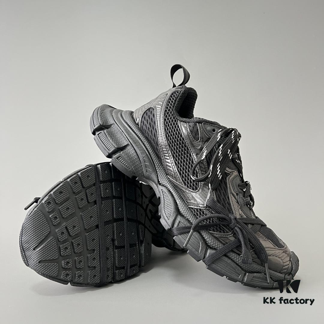 6930e9296e68136f4d9b2f76 Balenciaga Black Mesh Lace-Up Distressed Low-Top Daddy Shoes 3XL