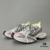 6930e92a6e68136f4d9b2f77 Balenciaga 3XL Mesh Lace-Up Distressed Low-Top Daddy Shoes in White, Red, and Blue