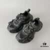6930e92c6e68136f4d9b2f79 Balenciaga Black Mesh Lace-Up Distressed Low-Top Daddy Shoes 3XL