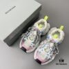6930e9326e68136f4d9b2f81 Balenciaga 3XL Mesh Lace-Up Distressed Low-Top Daddy Shoes in White, Red, and Blue