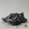 6930e9326e68136f4d9b2f82 Balenciaga 3XL Mesh Lace-Up Distressed Low-Top Daddy Sneakers in Black and White