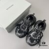 6930e9386e68136f4d9b2f8a Balenciaga 3XL Mesh Lace-Up Distressed Low-Top Daddy Sneakers in Black and White
