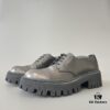 6930e9396e68136f4d9b2f8b Balenciaga Tractor Leather Chunky Sole Lace-Up Shoes