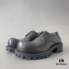 6930e93e6e68136f4d9b2f92 Balenciaga Sergent Smooth Calfskin Four-Eyelet Derby Shoes in Black