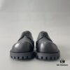 6930e93f6e68136f4d9b2f95 Balenciaga Sergent Smooth Calfskin Four-Eyelet Derby Shoes in Black