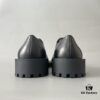 6930e9416e68136f4d9b2f96 Balenciaga Sergent Smooth Calfskin Four-Eyelet Derby Shoes in Black