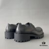 6930e9436e68136f4d9b2f98 Balenciaga Sergent Smooth Calfskin Four-Eyelet Derby Shoes in Black