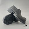 6930e9436e68136f4d9b2f9a Balenciaga Sergent Smooth Calfskin Four-Eyelet Derby Shoes in Black