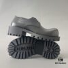 6930e9436e68136f4d9b2f9b Balenciaga Sergent Smooth Calfskin Four-Eyelet Derby Shoes in Black