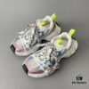 6930e9476e68136f4d9b2f9f Balenciaga 3XL Mesh Lace-Up Distressed Low-Top Daddy Shoes in White, Red, and Blue