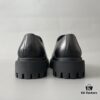 Balenciaga Sergent Derby Shoes in Smooth Calfskin Leather in Black
