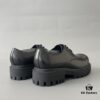 Balenciaga Sergent Derby Shoes in Smooth Calfskin Leather in Black