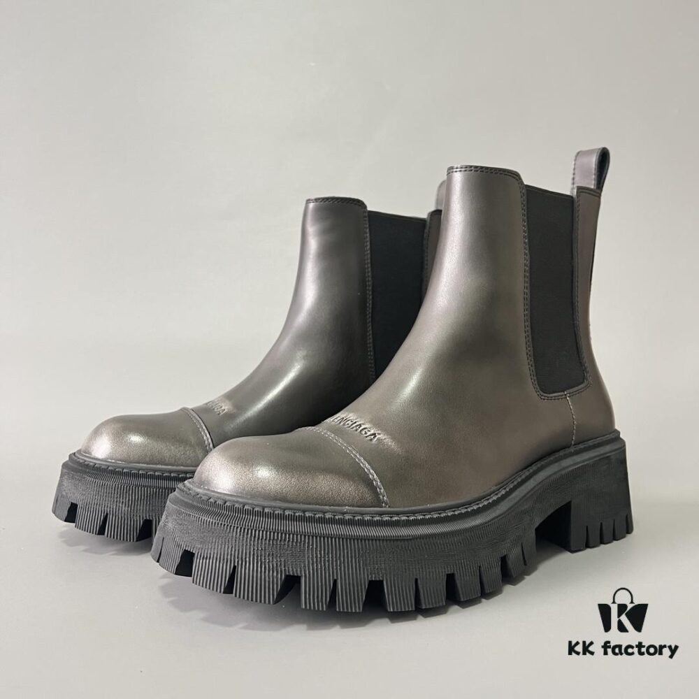 6930e9556e68136f4d9b2fb8 Balenciaga Tractor Leather Platform Ankle Boots with Distressed Detailing