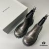 6930e95c6e68136f4d9b2fc1 Balenciaga Tractor Leather Platform Ankle Boots with Distressed Detailing