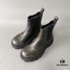 6930e9626e68136f4d9b2fca Balenciaga Tractor Leather Platform Ankle Boots with Distressed Detailing