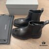 6930e96d6e68136f4d9b2fd9 Balenciaga Paris Rhino Chelsea Ankle Boots, Durable British Style, Mid-Cut Chukka Boots