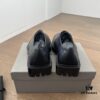 6930e98f6e68136f4d9b3007 Balenciaga 3-Eyelet Lace-Up Square-Toe Derby Shoes with Gear-Textured Sole