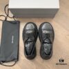 6930e9a16e68136f4d9b301d Balenciaga Tractor Leather Distressed Shoes