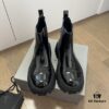6930e9c46e68136f4d9b303d Balenciaga Tractor Outsole Split Pearl Calfskin Thick-Soled Short Boots